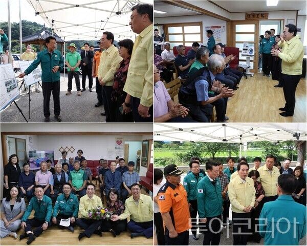 ▲박수현 충남지사가 지난 31일 당진시 용연1통 무더위쉼터와 읍내동 스마트쉼터를 직접 찾아 냉방시설 운영 상태와 이용환경을 점검하고, 폭염 대응 실태를 꼼꼼히 살피며 현장 대응력 강화에 나섰다. /사진-충남도(편집 류석만 기자)