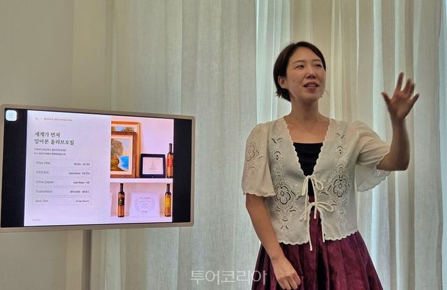 남예정 대표는 벨리치를 크로아티아의 문화를 한국 소비자에게 연결하는 하나의 매개체로 소개했다. / 사진-투어코리아