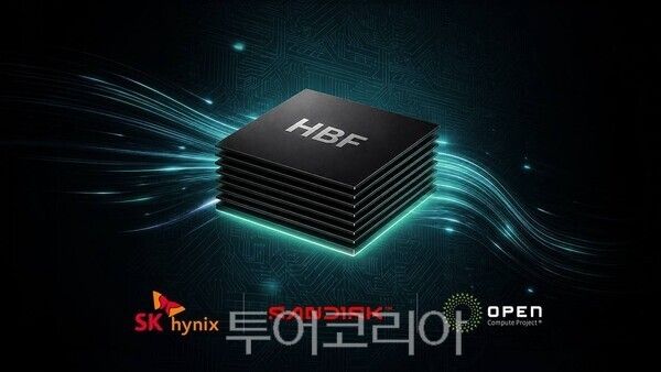 SK하이닉스가 샌디스크와 함께 차세대 스토리지 기술인 HBF의 첫 표준 규격을 OCP를 통해 공개했다고 4일 밝혔다