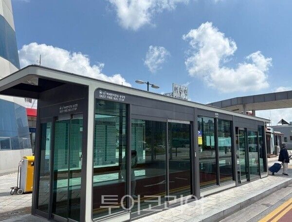 스마트승강장 통합제어시스템 승강장/투어코리아뉴스 정명달 기자 사진=여주시