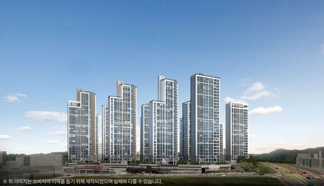 청주 동일하이빌 파크레인 단지투시도