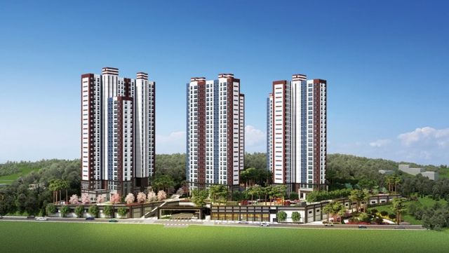 ‘화성 비봉 금성백조 예미지 2차’ 투시도./사진제공=금성백조건설