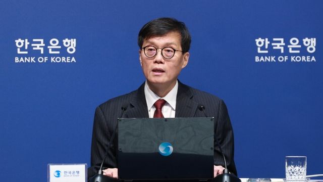이창용 한국은행 총재가 28일 오전 서울 중구 한국은행에서 열린 통화정책방향 기자간담회에서 발언하고 있다. / 사진제공= 한국은행(2024.11.28)