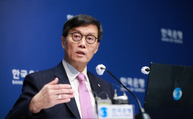 이창용 한국은행 총재가 16일 서울 중구 한국은행에서 열린 통화정책방향 기자간담회에서 발언하고 있다. / 사진제공= 한국은행(2025.01.16)