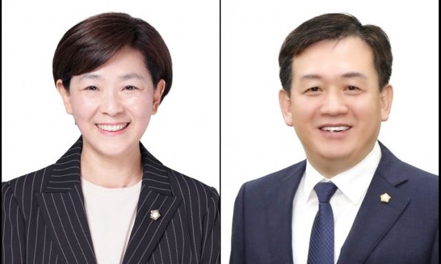 이정미 조사특위 위원장(왼쪽), 윤판오 부위원장