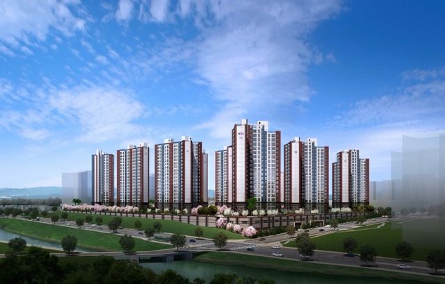 이천 중리 B3블록 금성백조 예미지 투시도./사진제공=금성백조