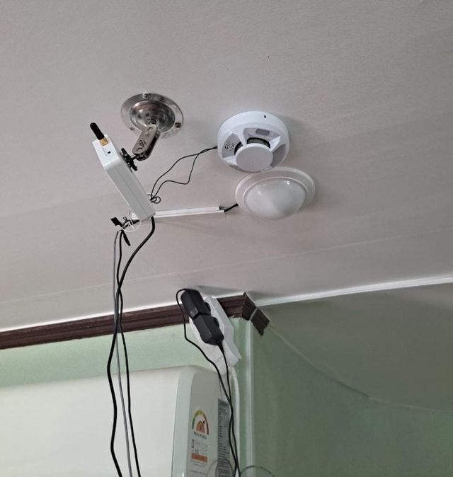 구립경로당 화재감지기 점검./사진제공=송파구