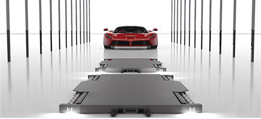 ▲ 기계식 주차장을 대체할 수 있는 ‘엠피시스템’의 자동 로봇주차 시스템. 사진제공 = 삼표그룹