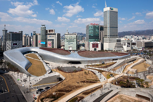 ▲ 동대문 디자인 플라자. 사진제공 = 삼우건축