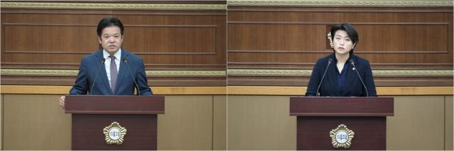 마포구의회 신종갑 의원(왼쪽), 차혜영 의원./사진제공=마포구의회