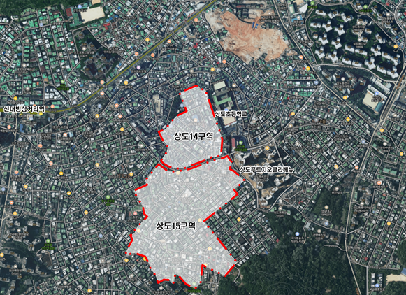 상도14·15구역 신속통합기획 위치도./사진제공=동작구