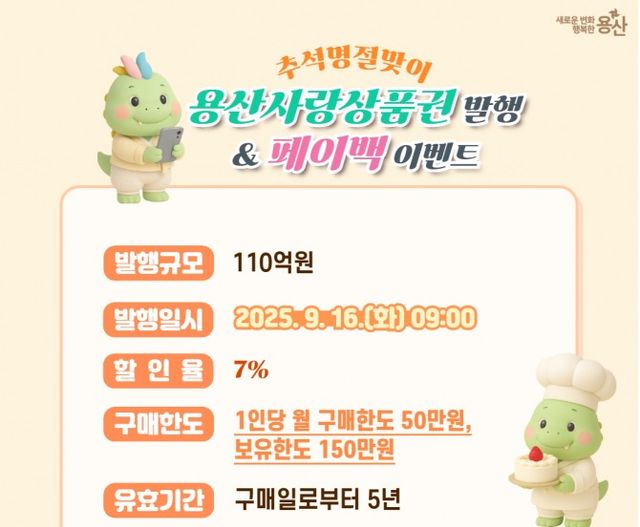 용산사랑상품권 발행./사진제공=용산구