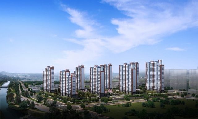 안성 아양 금성백조 예미지 투시도./사진제공=금성백조