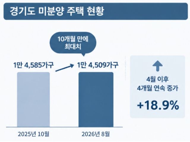 경기도 미분양 주택 현황. /자료제공=더피알