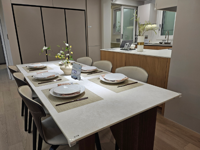 '래미안 엘라비네' 주방 전경./한국금융신문 조범형 기자