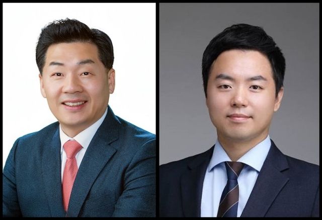 남기정 전 은평구청장 후보(왼쪽), 이경호 법무법인 차율 대표변호사./사진=중앙선거관리위원회