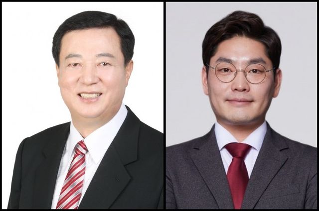 이성희 전 서울특별시의회 의원(왼쪽), 장지호 국민의힘 부대변인./사진=중앙선거관리위원회