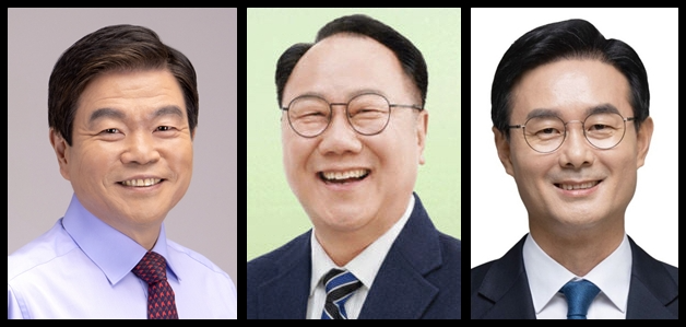 왼쪽부터 이필형 현 동대문구청장, 김인호 전 서울시의장, 최동민 전 행정관./사진=동대문구청 및 캠프