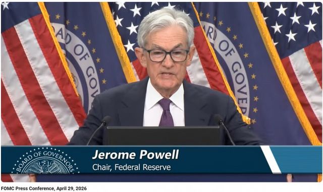 제롬 파월 미국 연준(Fed) 의장 기자회견(2026.04.29) / 사진출처= Federal Reserve 유튜브 채널 갈무리