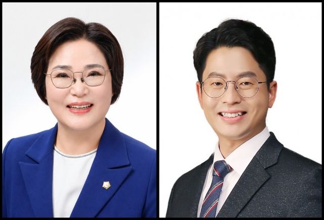황금선 가선거구 후보(왼쪽), 안태홍 나선거구 후보./사진=중앙선관위원회