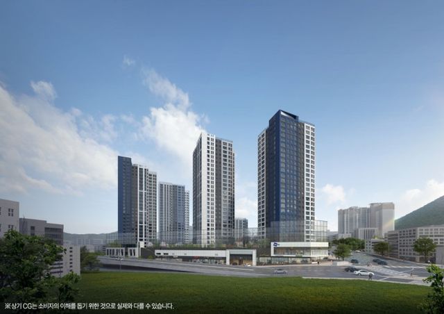 '두산위브 트리니뷰 구명역' 투시도. /사진제공=두산건설