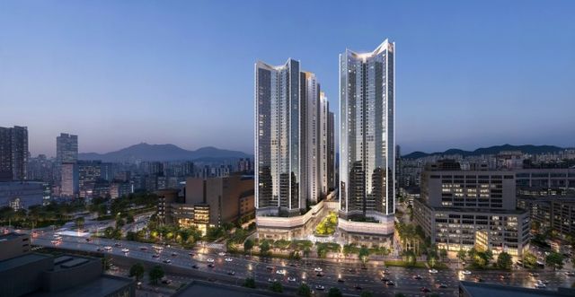 상동역 롯데캐슬 조감도. /사진제공=롯데건설