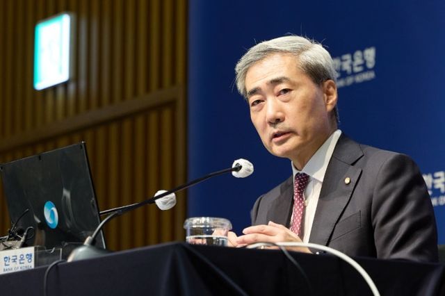 신현송 한국은행 총재가 16일 서울 중구 한은에서 열린 금융통화위원회 후 기자간담회에서 발언하고 있다. / 사진제공= 한국은행(2026.07.16) 