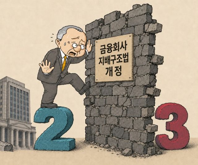 ▲ 금융위와 민주당이 금융지주 회장 3연임 제한하는 금융회사지배구조법 개정을 추진하고 있다.(그래픽=이창선 기자)