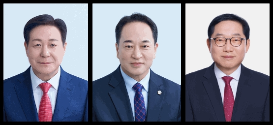 왼쪽부터 우병호 운영위원장, 김송환 행정건설위원장, 박주남 복지도시위원장. /사진=용산구의회