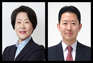 강한옥 동작구의회 의장(왼쪽), 이주현 부의장./사진제공=동작구의회