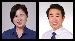 최은하 마포구의회 의장(왼쪽), 서종수 부의장. /사진제공=마포구의회