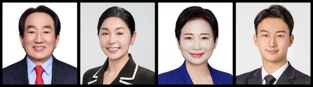 박인섭 운영위원장, 전정 행정교육위원장, 최옥주 재정복지위원장, 최상진 도시건설위원장. /사진=송파구의회 홈페이지
