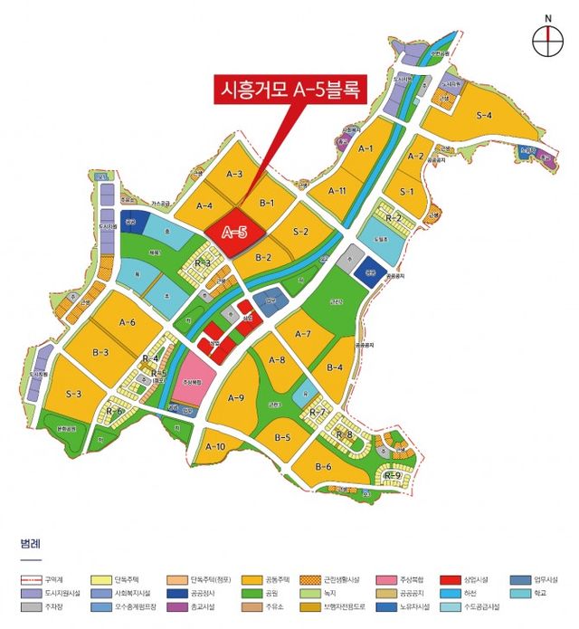 시흥거모 A-5 토지이용계획도. /사진제공=LH