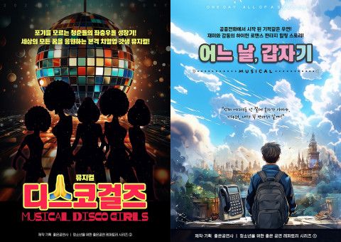 창작뮤지컬 ‘디스코걸즈’, ‘어느날, 갑자기’ 메인포스터(제공: 좋은공연사)