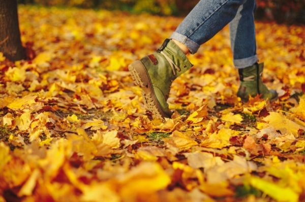 낙엽을 밟는 사람 / 출처 - 프리픽