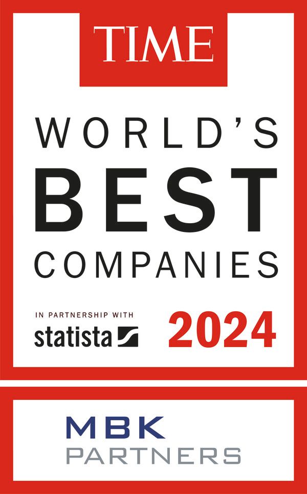 TIME紙&nbsp;선정&nbsp;2024년&nbsp;세계&nbsp;최고의&nbsp;기업들&nbsp;MBK&nbsp;파트너스&nbsp;로고