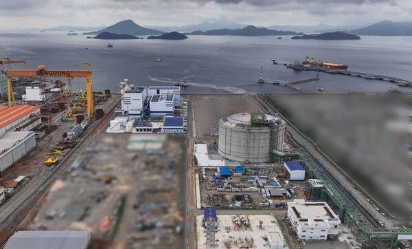 통영에코파워는 29일, 액화천연가스(LNG) 복합발전소의 상업운전을 개시했다. (통영에코파워 전경)