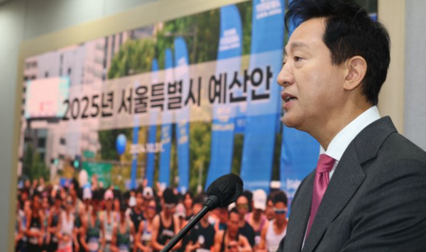 오세훈 서울시장이 31일 오전 서울 중구 서울시청에서 ‘2025년 서울시 예산안 기자설명회’를 열고 발언하고 있다. /사진=뉴시스