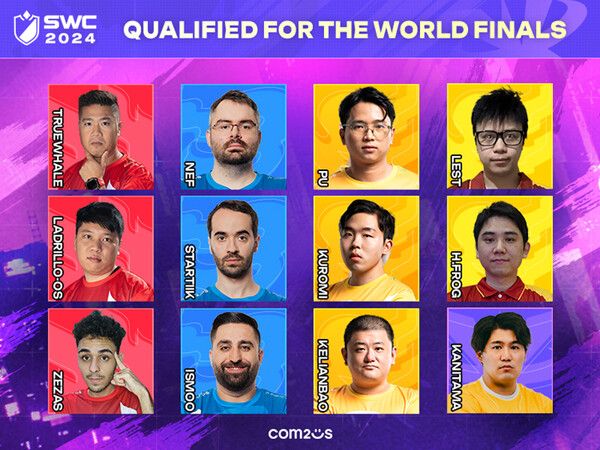 SWC2024&nbsp;월드 파이널 진출&nbsp;12인 /컴투스 제공