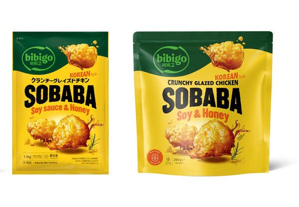 '비비고 소바바치킨' 글로벌 제품 이미지(왼쪽부터 일본, 유럽) /CJ제일제당 제공