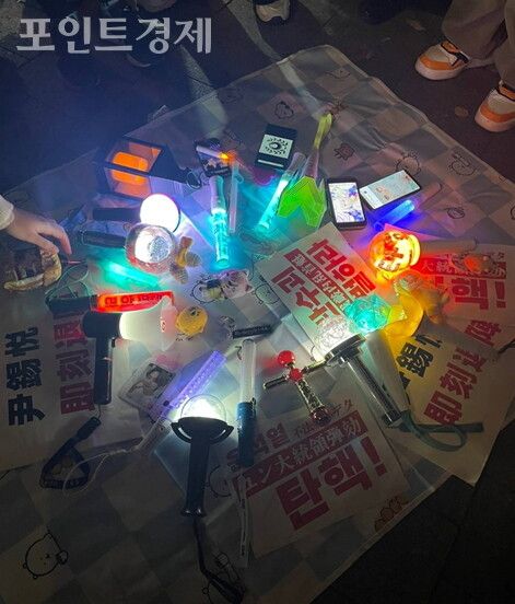 7일 도쿄 우에노에서의 촛불집회/사진 제공 박 용현(포인트경제)