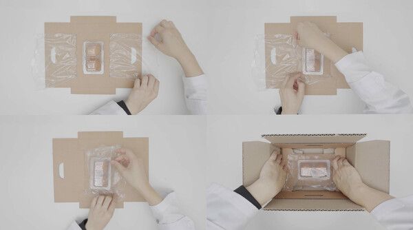 CJ대한통운, 완충재 필요 없는 ‘상품고정형 패키지’ 특허 출원 /CJ대한통운 제공