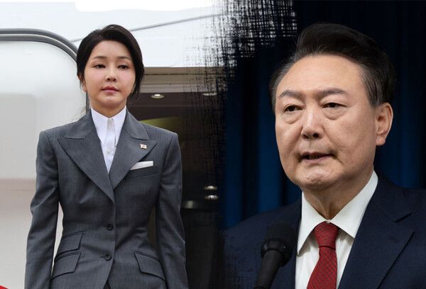 윤석열 대통령과 김건희 여사 / 출처 - 뉴시스 ⓒ포인트경제CG