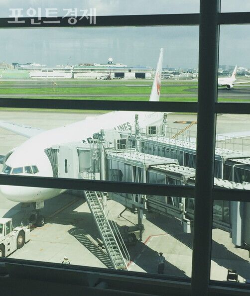 일본항공 Boeing 777-200/ ⓒ포인트경제 박진우 특파원