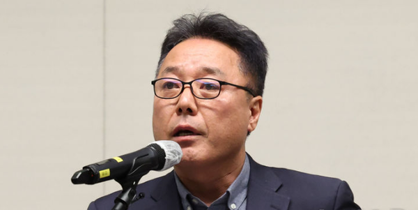 송경훈 제주항공 경영지원본부장이 29일 오후 서울 강서구 메이필드호텔에서 '무안 제주항공 참사'와 관련 브리핑을 하고 있다. 2024.12.29 / 사진=뉴시스