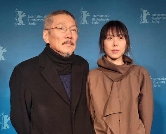 감독 홍상수(왼쪽)와 배우 김민희/ 출처-뉴시스