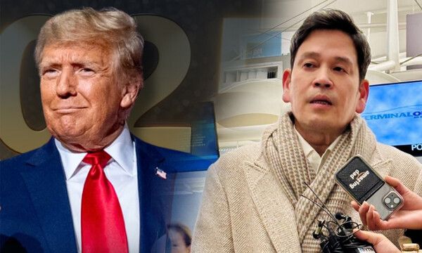 도널드 트럼프와 신세계 정용진 회장 / 출처 - 트럼프 인스타그램, 뉴시스 (포인트경제)