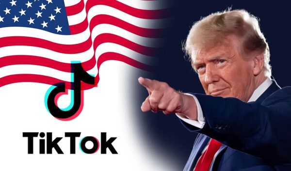 도널드 트럼프 미국 대통령과 틱톡 이미지 / 출처-트럼프 홈페이지, 틱톡 ⓒ포인트경제CG