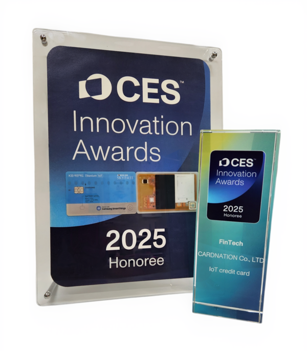KB국민 스카이패스&nbsp;IoT&nbsp;티타늄카드&nbsp;CES 2025&nbsp;혁신상 수상 이미지