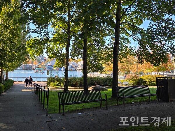 13일(현지시간) 캐나다 밴쿠버 조지 웨인본 공원 (George Wainborn Park)의 모습 /사진=김선영&nbsp;ⓒ포인트경제